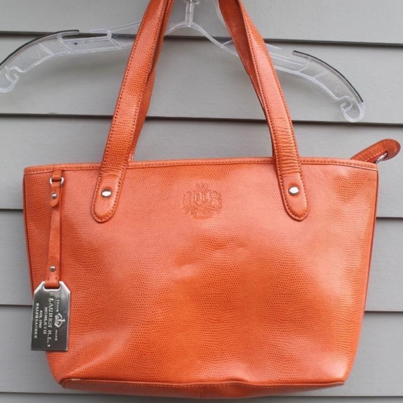 Lauren Newbury Embossed Leather Tote 